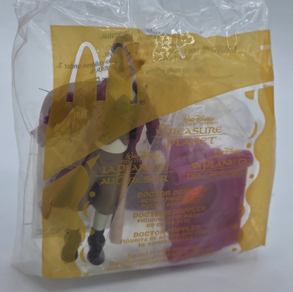 Vintage 2002 McDonald's Disney Treasure Planet Dr. Doppler Action Figure Toy - Picture 2 of 4